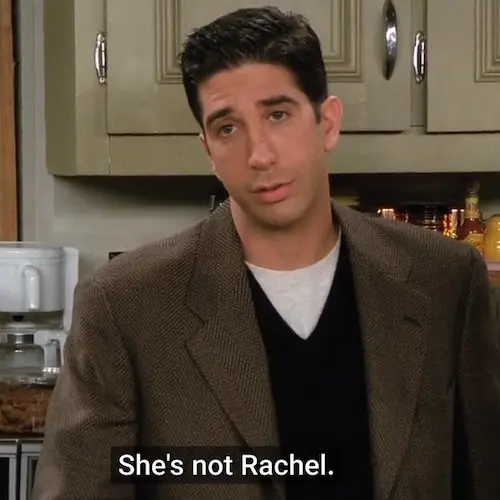  تصویر راس Ross در سریال فرندز Friends فصل دوم هنگام انتخاب ریچل 